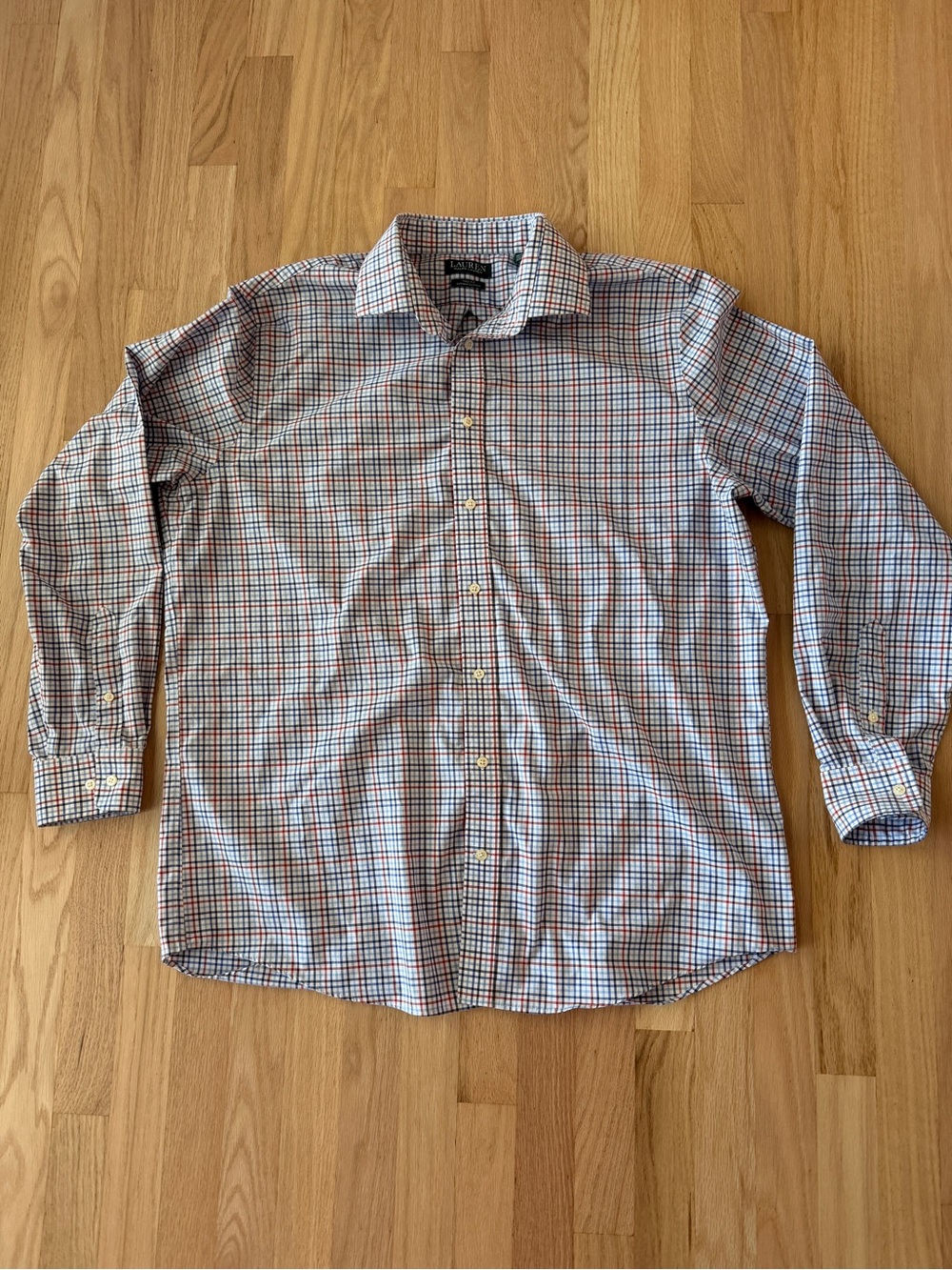 Lauren Ralph Lauren Men's Plaid Button-Down Shirt - red, white and blue